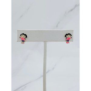 ❤️ 925 Sterling Silver earrings ❤️ Dora the explorer Stud Earrings